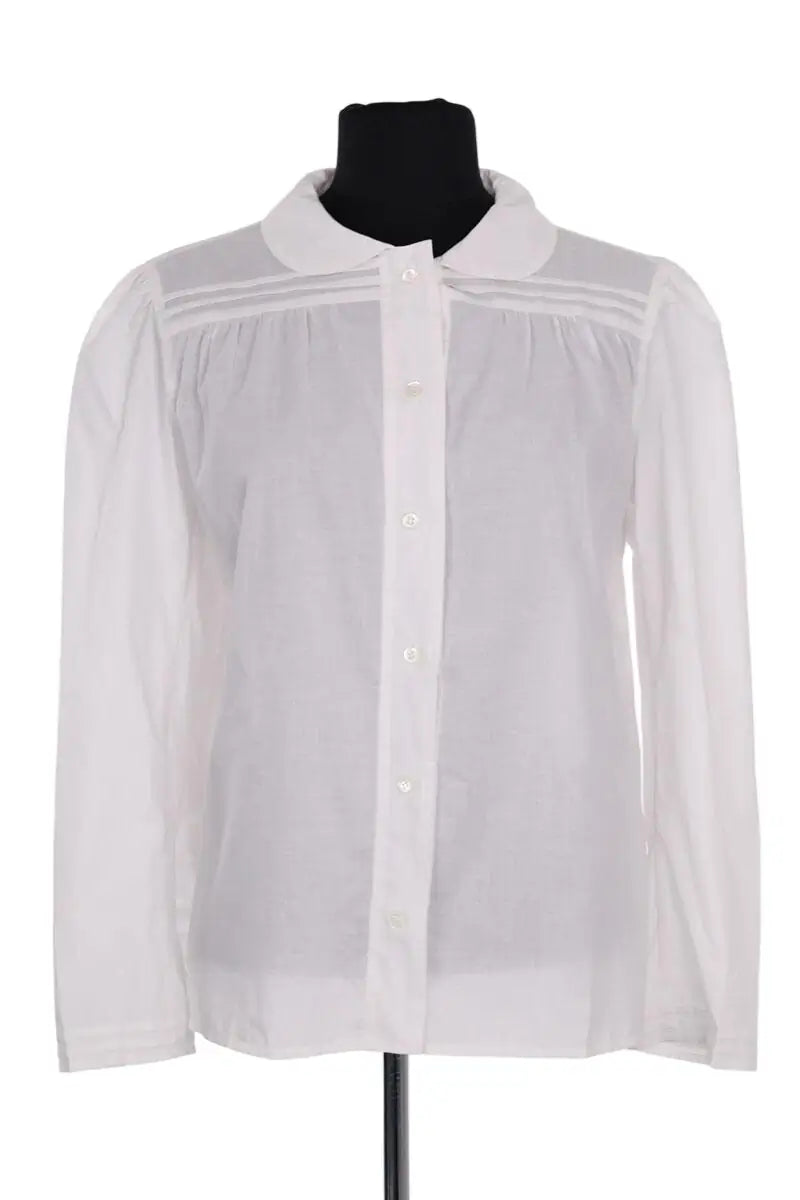 Chemise Agnès B. Blanc en Coton, taille M - Seconde Main