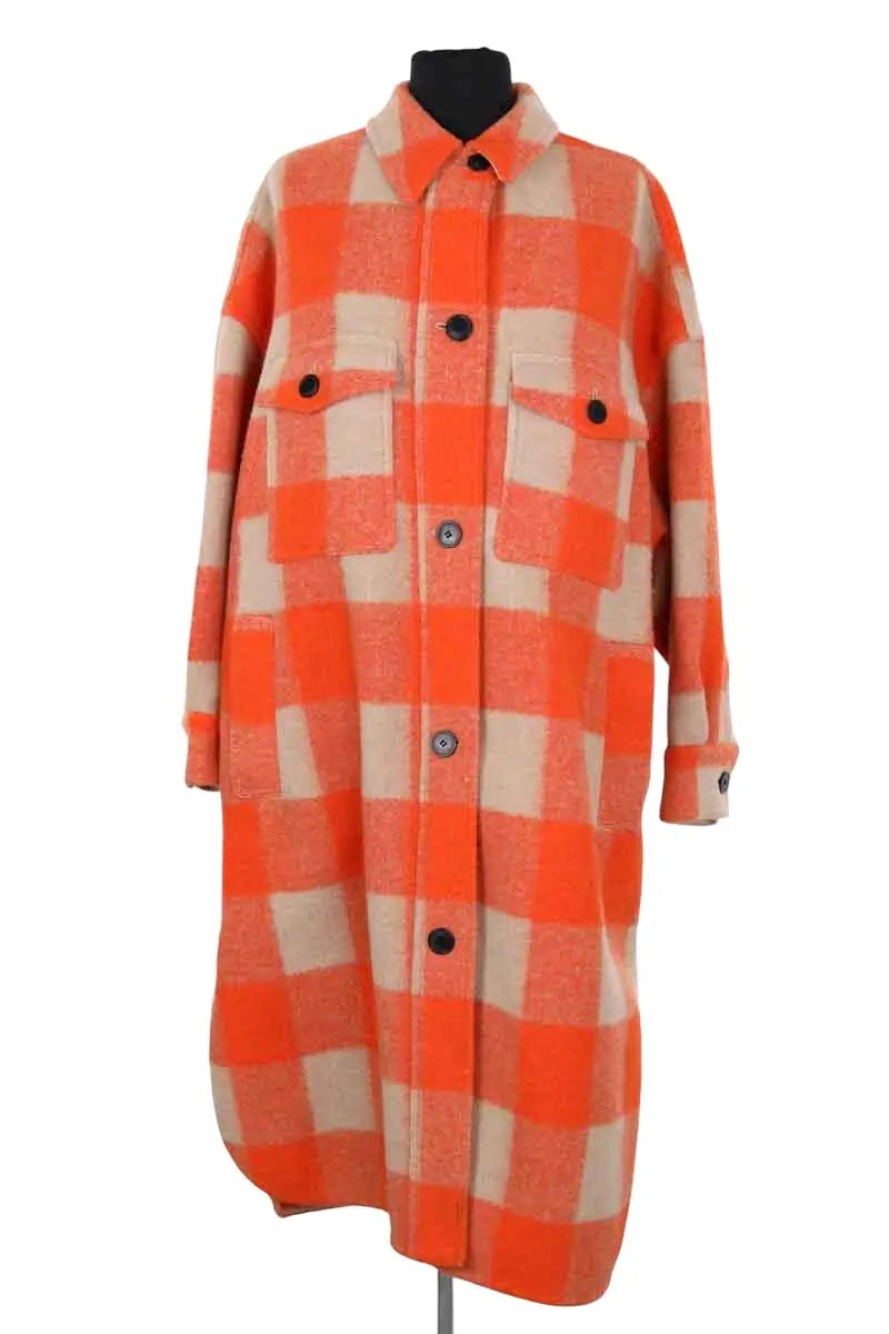 Manteau Isabel Marant Orange en Synthétique, taille S - Seconde Main