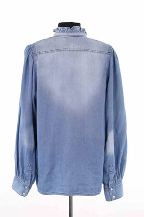 Chemise Ba&Sh Bleu en Coton