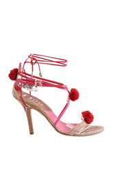 Talons Dior Rose en Cuir, taille 38 - Seconde Main