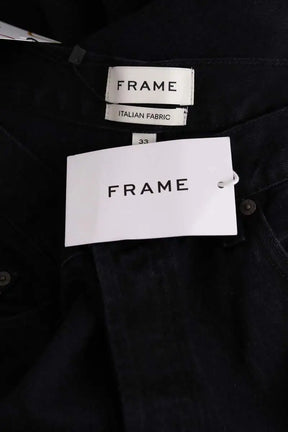 Jean droit Frame Noir en Coton