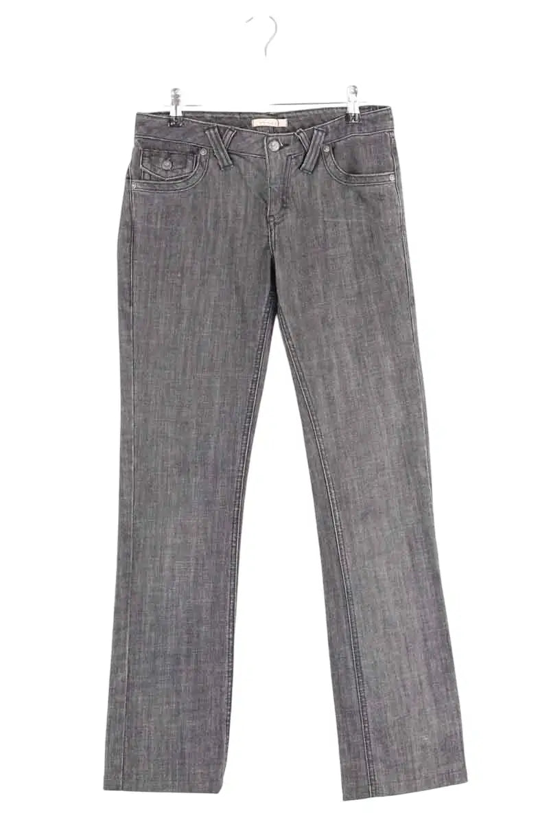 Jean droit Sandro Anthracite en Coton, taille M - Seconde Main