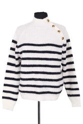 Pull Sézane Blanc en Laine, taille S - Seconde Main