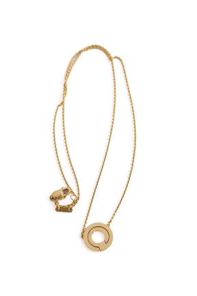 Collier Dinh Van Pendentif sur chaîne Seventies 19 mm Doré en Or jaune