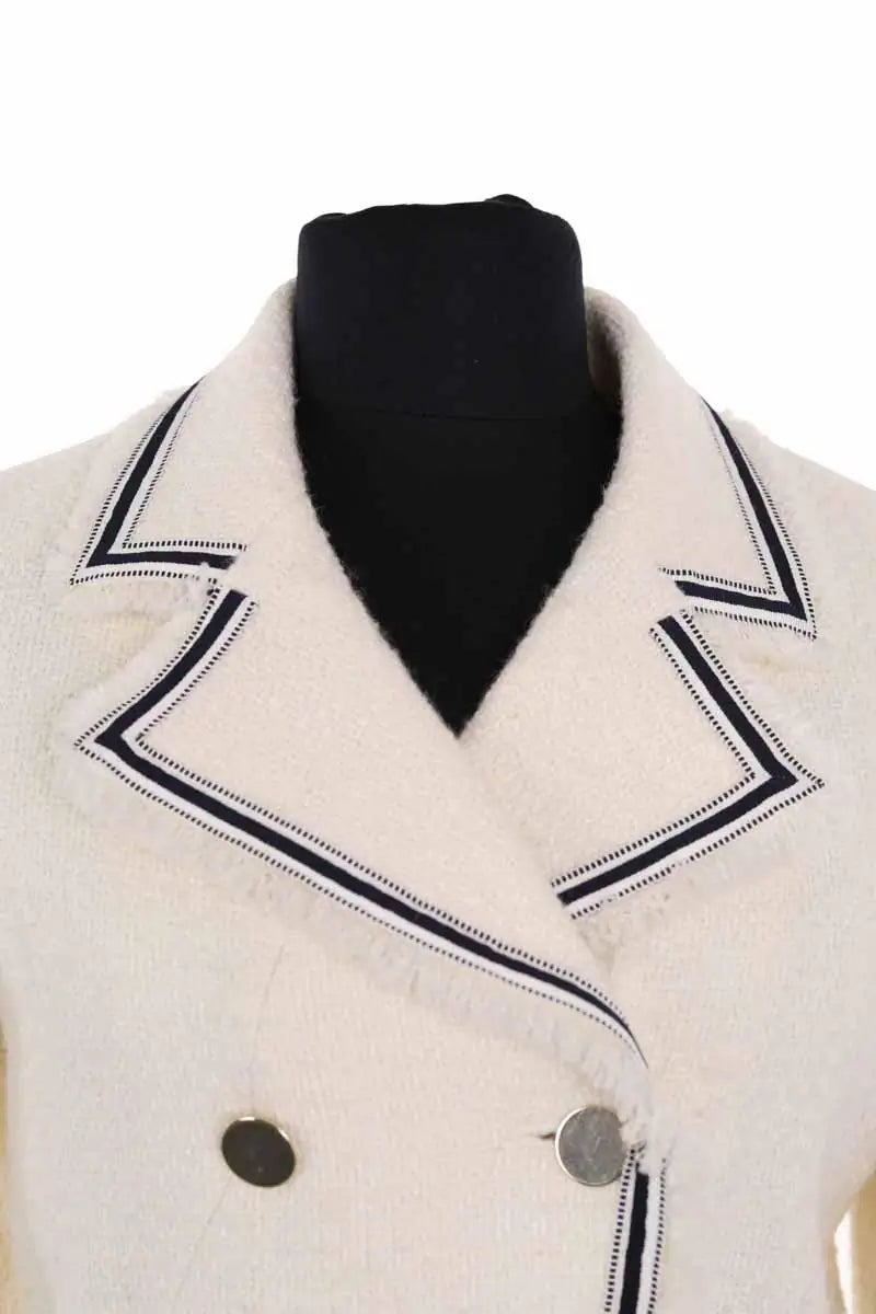 Veste Claudie Pierlot Blanc en Synthétique