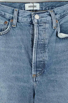 Jean large Agolde Bleu en Coton