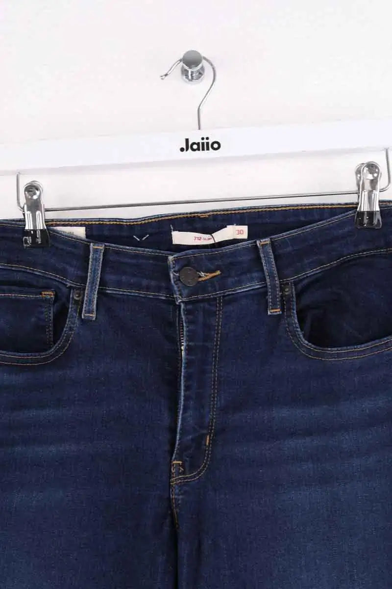 Jean slim Levi's 712 slim Bleu en Coton
