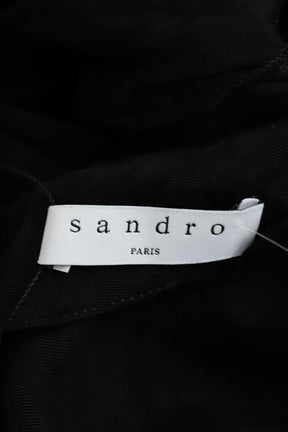 Mi-longueur Sandro  Noir