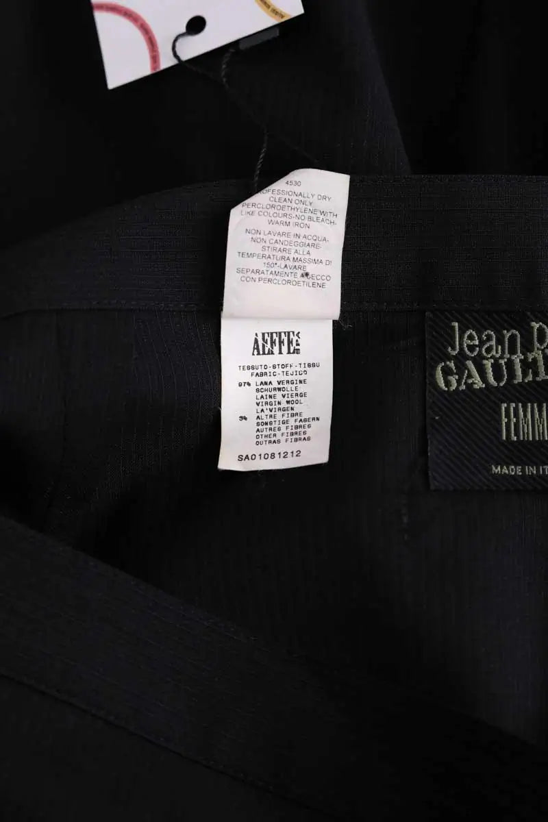 Jupe Jean Paul Gaultier Noir en Laine
