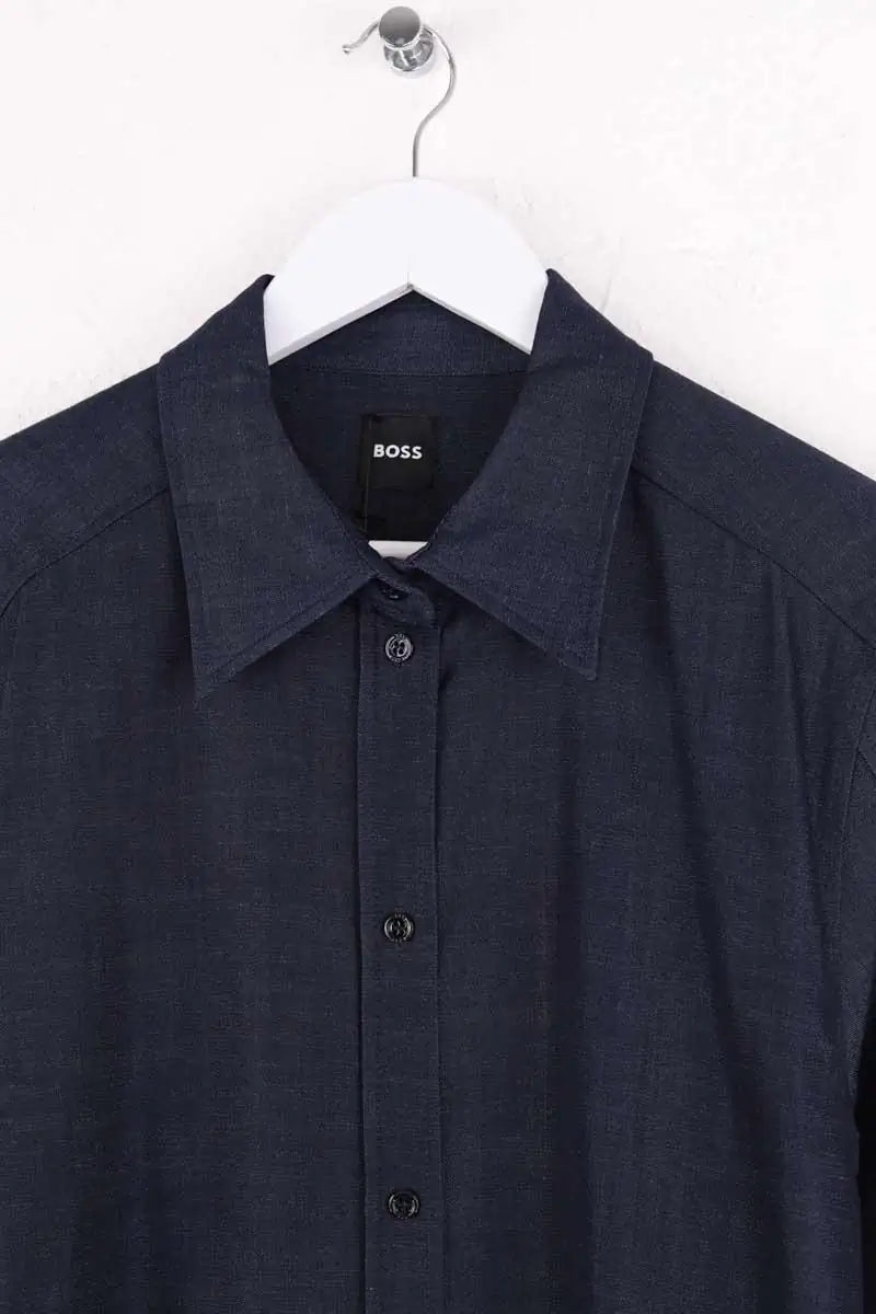 Chemise Boss Marine en Synthétique