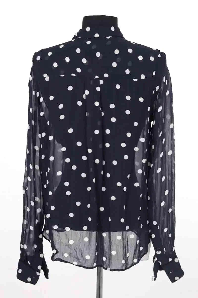 Chemise Ganni Marine en Synthétique
