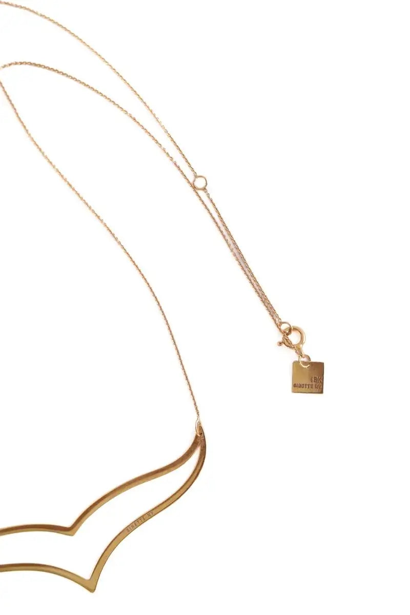 Collier Ginette NY Wise jumbo Doré en Or jaune
