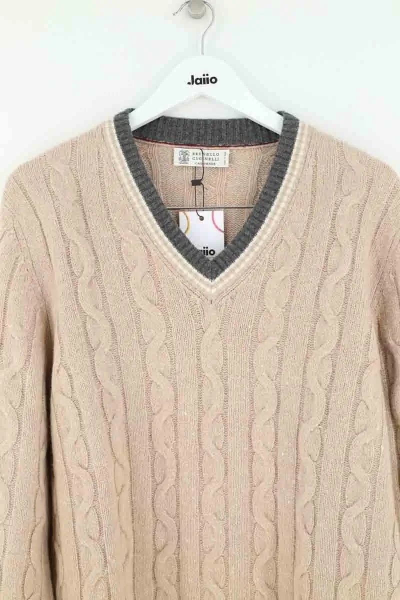 Pull Brunello Cucinelli Beige en Cachemire