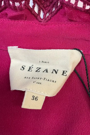Chemise Sézane Rose en Soie