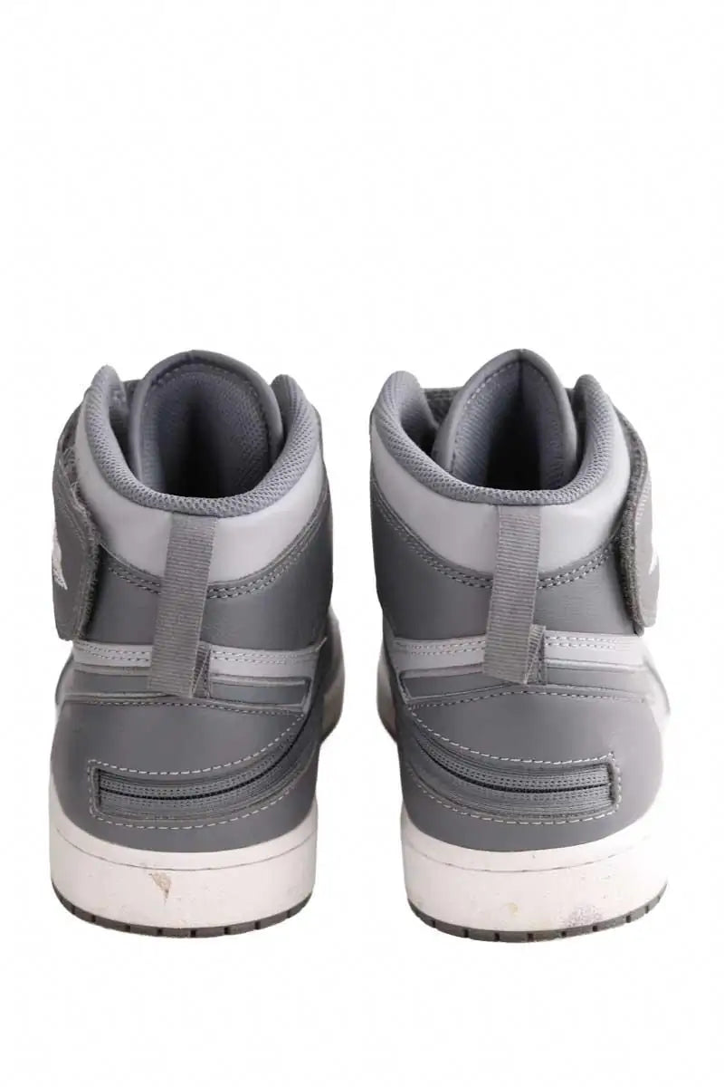 Baskets hautes Air Jordan Nike Argent en Cuir