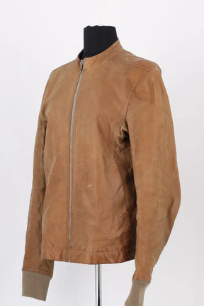 Blouson Rick Owens Camel en Cuir