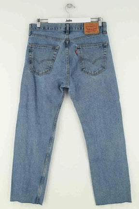 Jean droit Levi's 505 Bleu en Coton