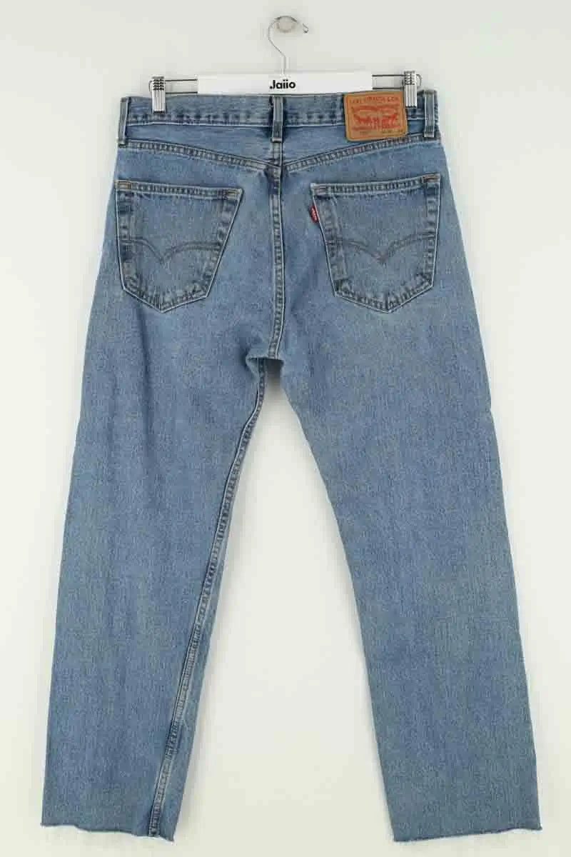 Jean droit Levi's 505 Bleu en Coton