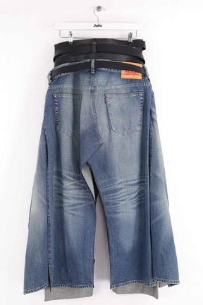 Jean large Comme Des Garçons Bleu en Coton