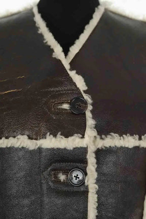 Veste Sprung Frères Marron en Cuir
