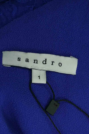 Robe Sandro Bleu en Synthétique