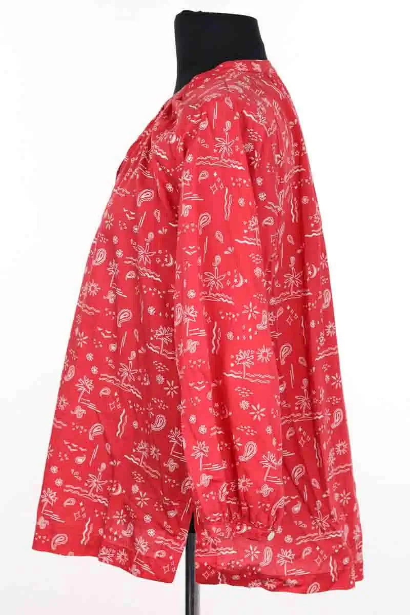 Blouse Balzac Rouge en Coton