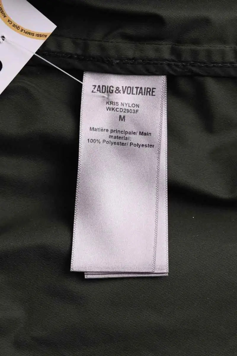 Parka Zadig & Voltaire Kaki en Synthétique