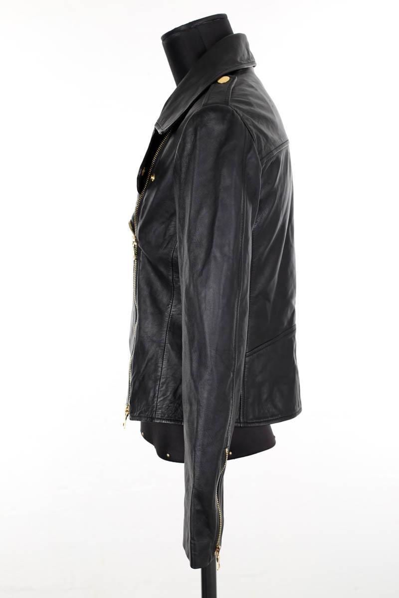 Veste en cuir Moschino  Noir