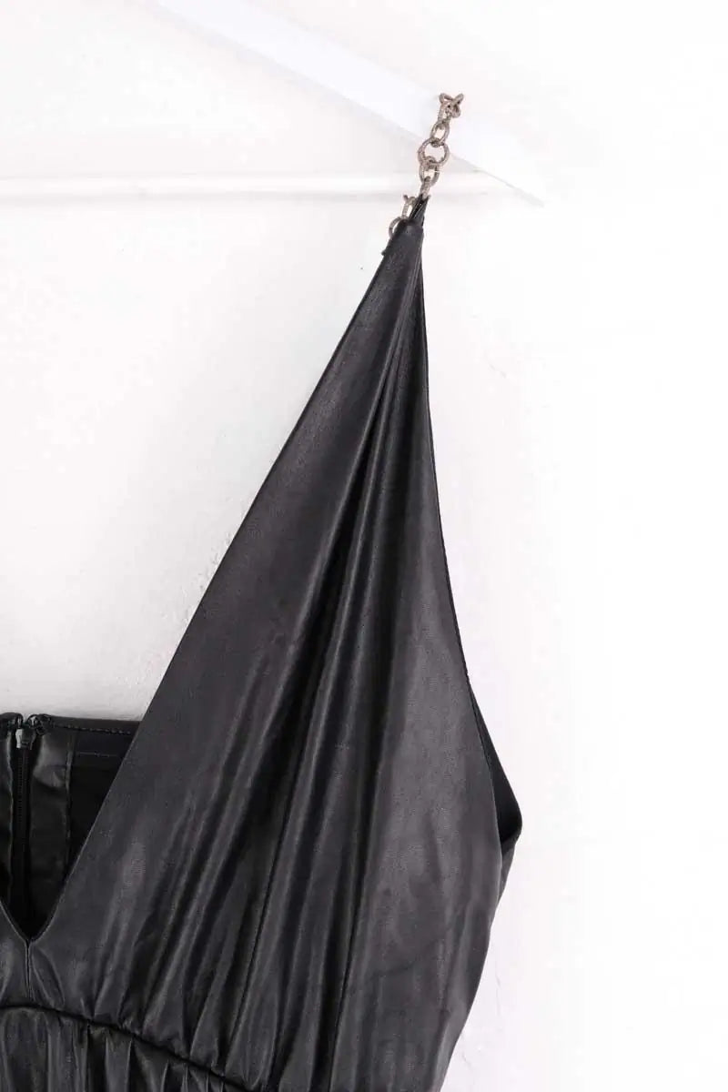 Robe Pinko Noir en Synthétique