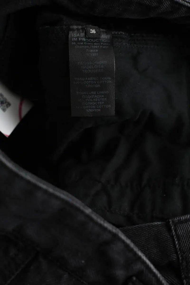 Jean droit Isabel Marant  Noir