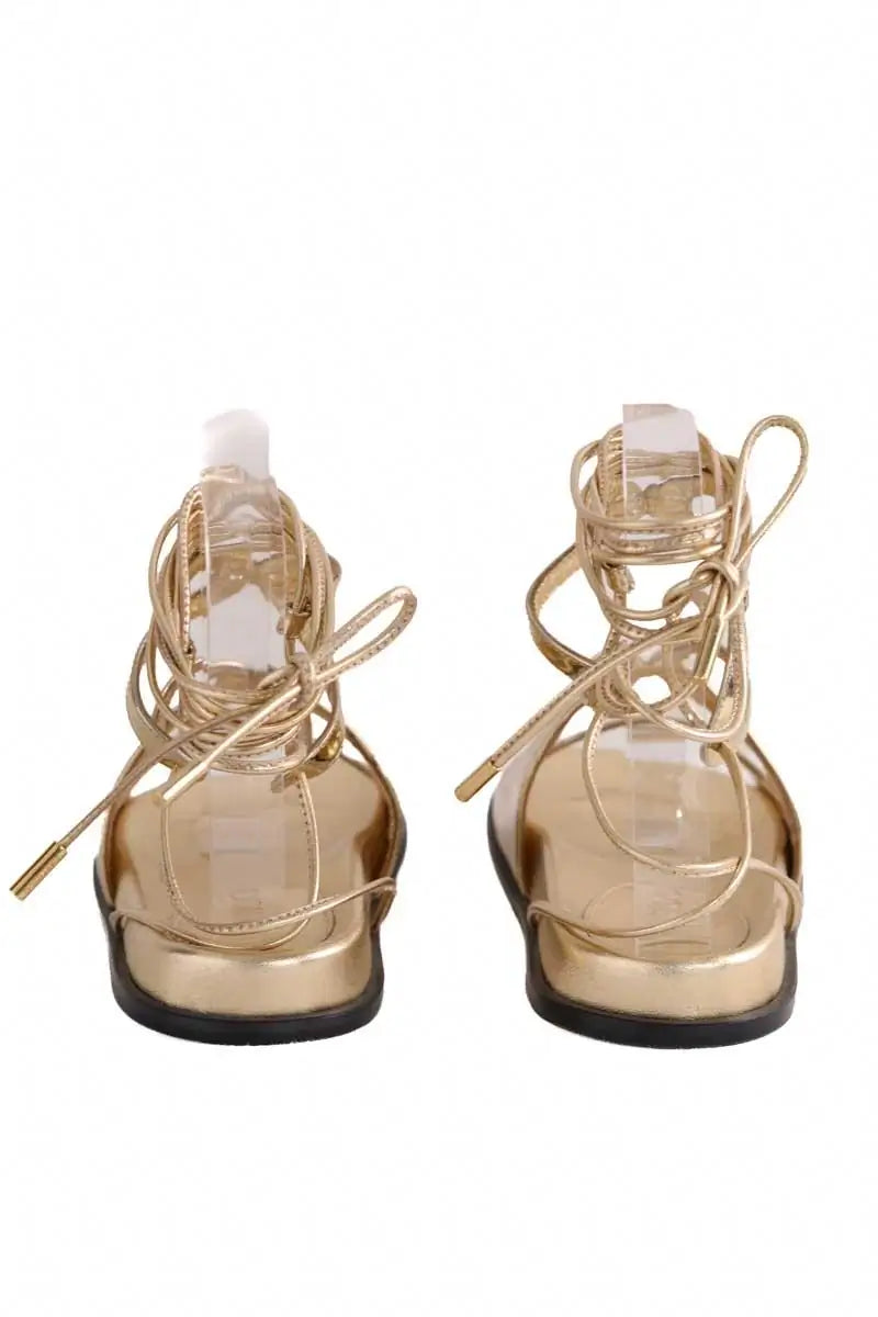 Sandales Jimmy Choo Doré en Cuir