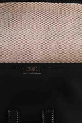 Pochette Hermès Jige Noir en Cuir
