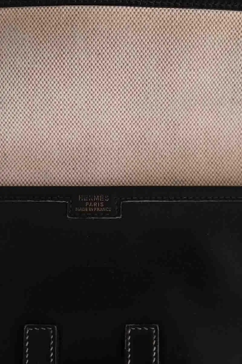Pochette Hermès Jige Noir en Cuir