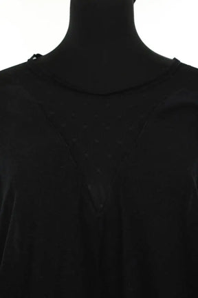 T-shirt Maje Noir en Soie