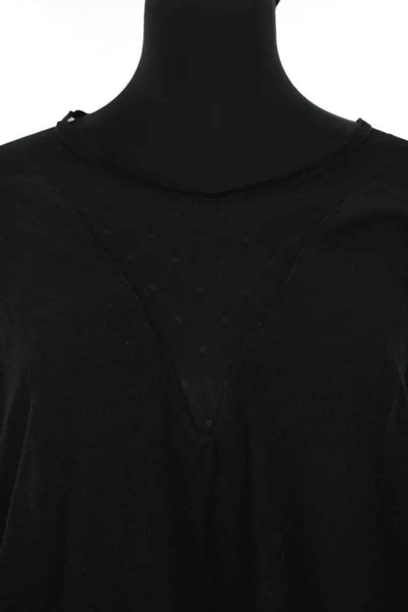 T-shirt Maje Noir en Soie