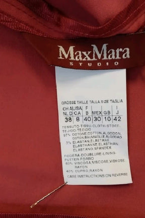 Blazers Max Mara  Rouge