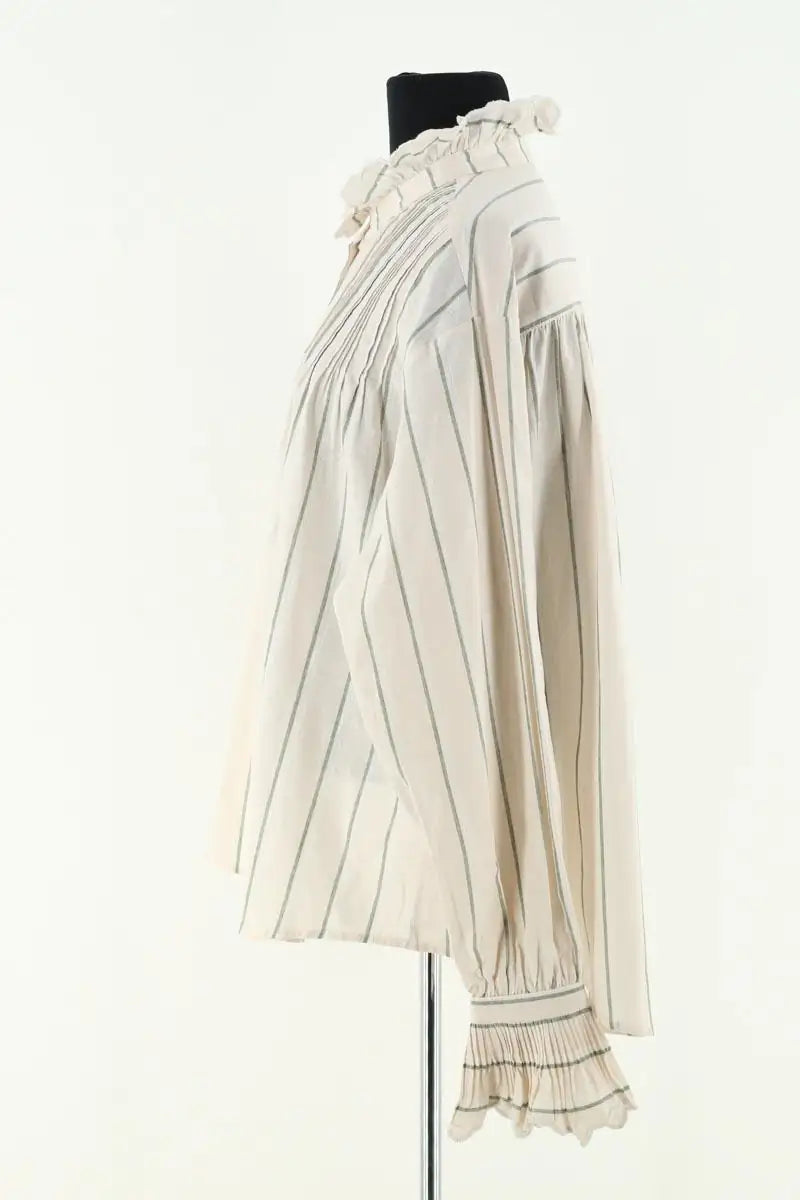 Blouse Claudie Pierlot Beige en Synthétique