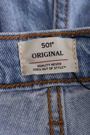 Jean droit Levi's 501 Bleu en Coton