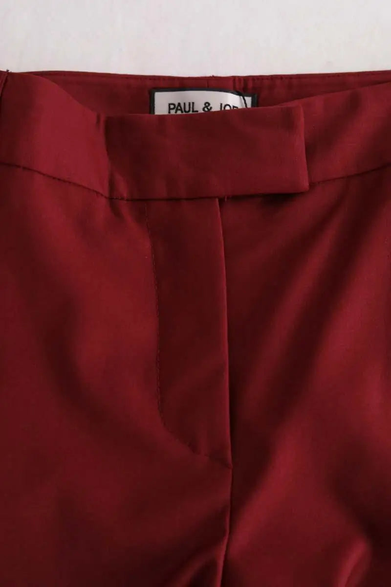 Chino Paul & Joe Bordeaux en Laine