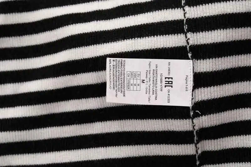 Pull rayé blanc et Pinko Noir en Synthétique