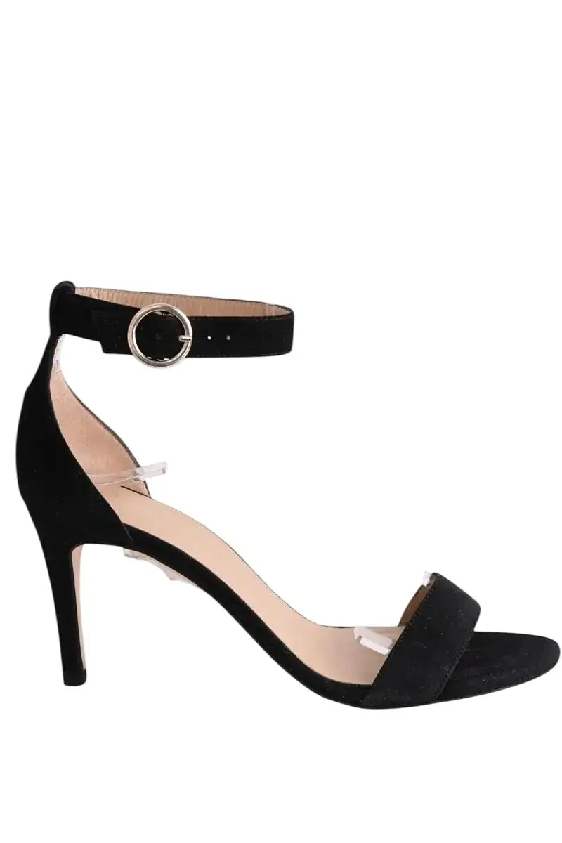 Sandales LK Bennett Fern Noir en Daim, taille 40 - Seconde Main