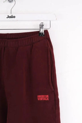 Pantalon de sport American Vintage Bordeaux en Coton