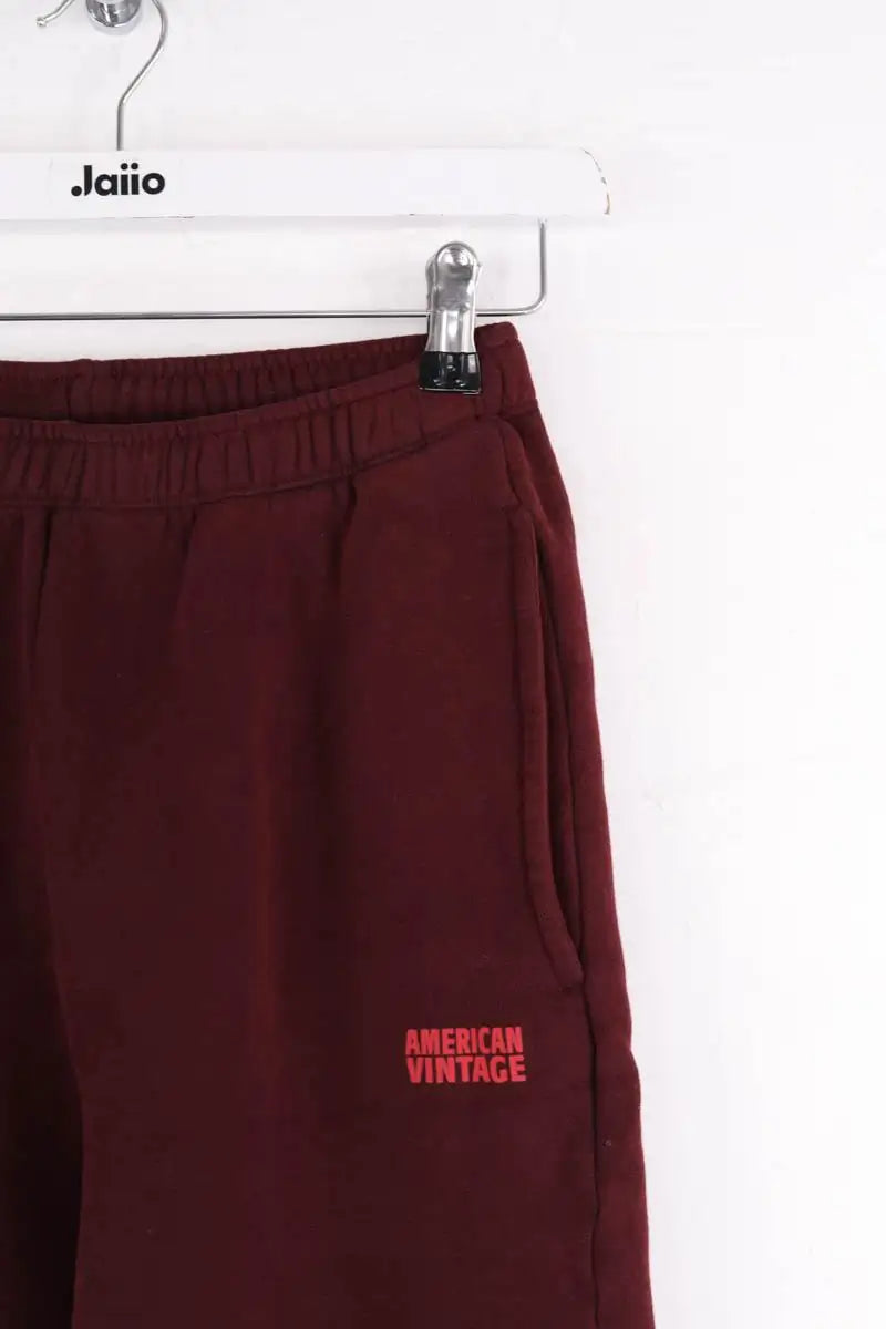 Pantalon de sport American Vintage Bordeaux en Coton