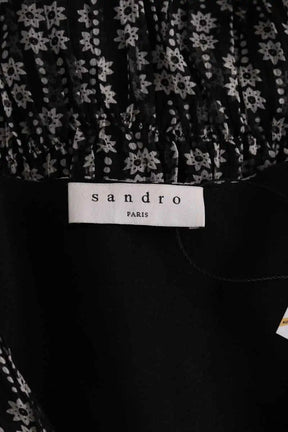 Robe Sandro Noir en Synthétique
