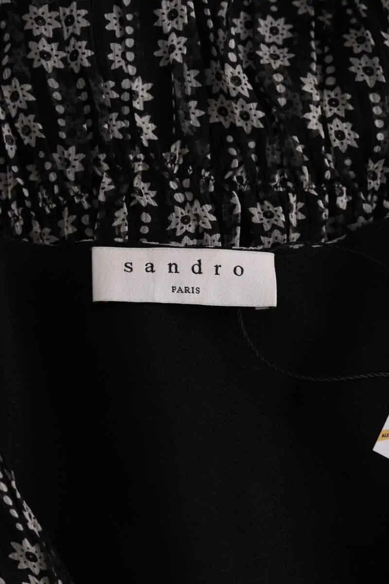 Robe Sandro Noir en Synthétique