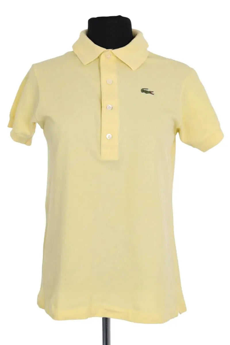 Polo slim fit Lacoste Jaune en Coton, taille XL - Seconde Main