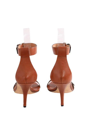 Talons Maje Camel en Cuir