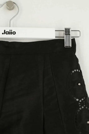 Mini short Maje Noir en Lin