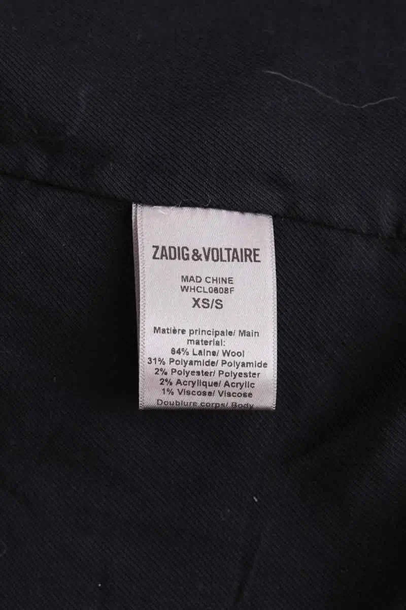 Manteau Zadig & Voltaire Mad chine Marron en Laine