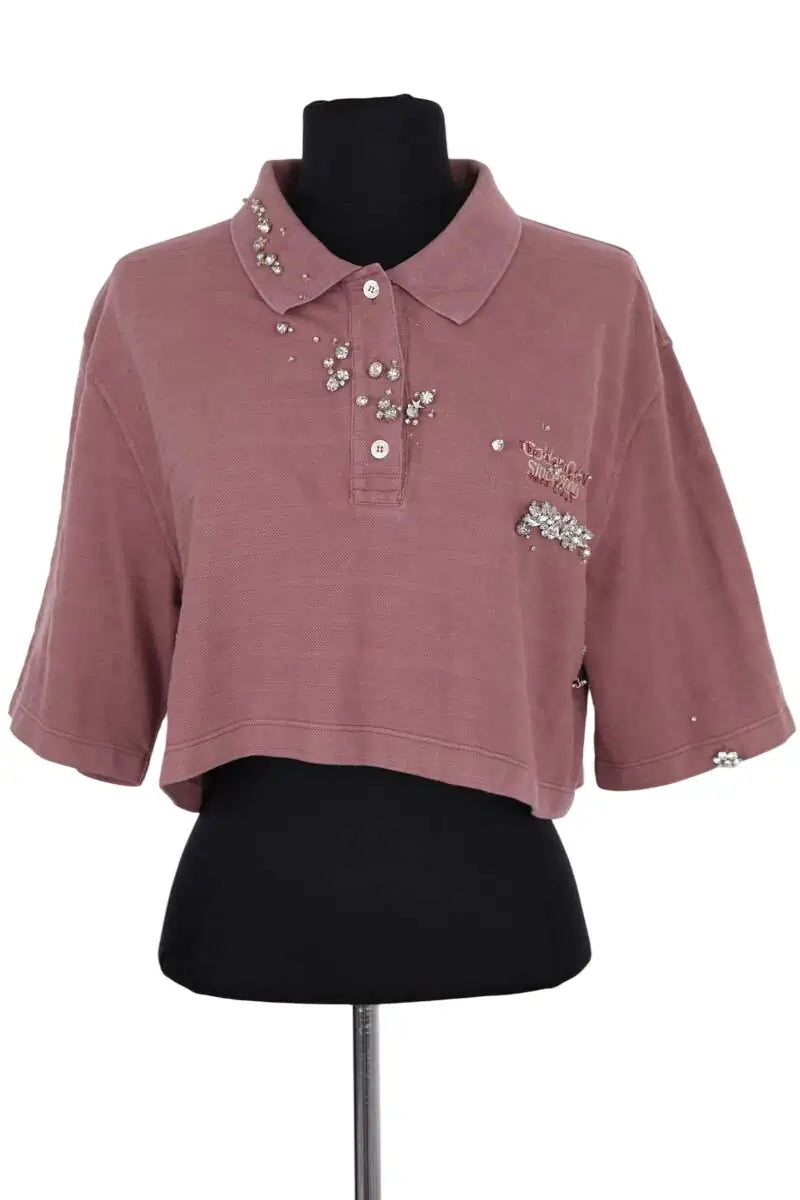 Top Golden Goose Rose en Coton, taille XS - Seconde Main